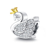 Swan with crown pandora charm NZ | Lullaboo