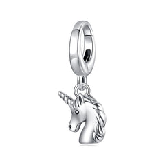 Simple Silver Unicorn Charm