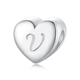 v heart bead pandora charm NZ