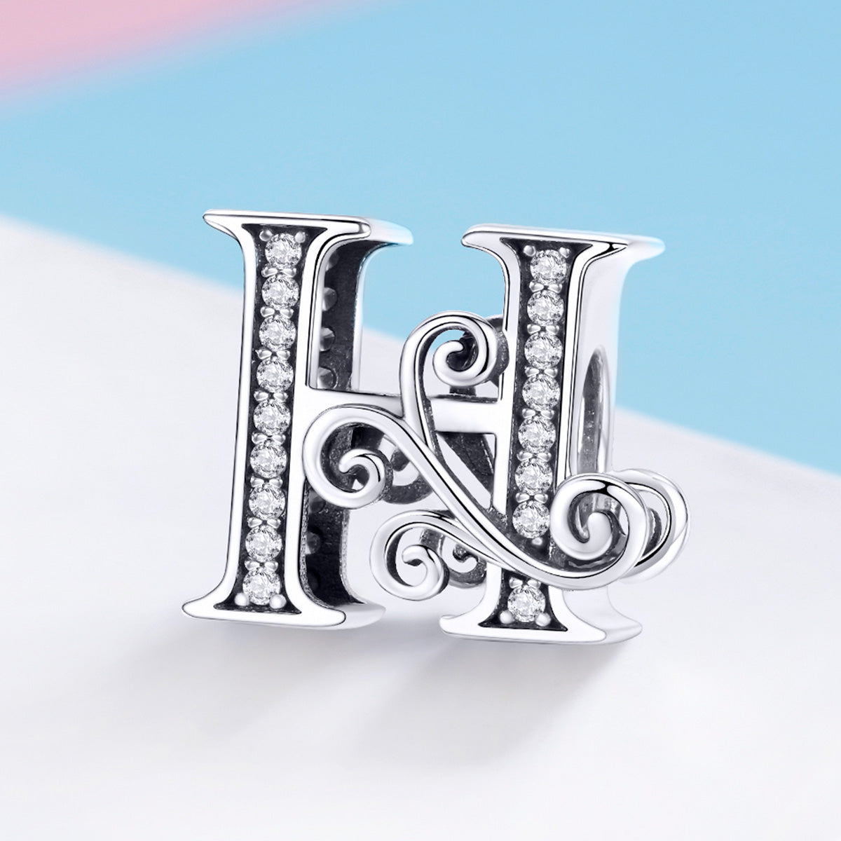 Fancy Letter H Charm