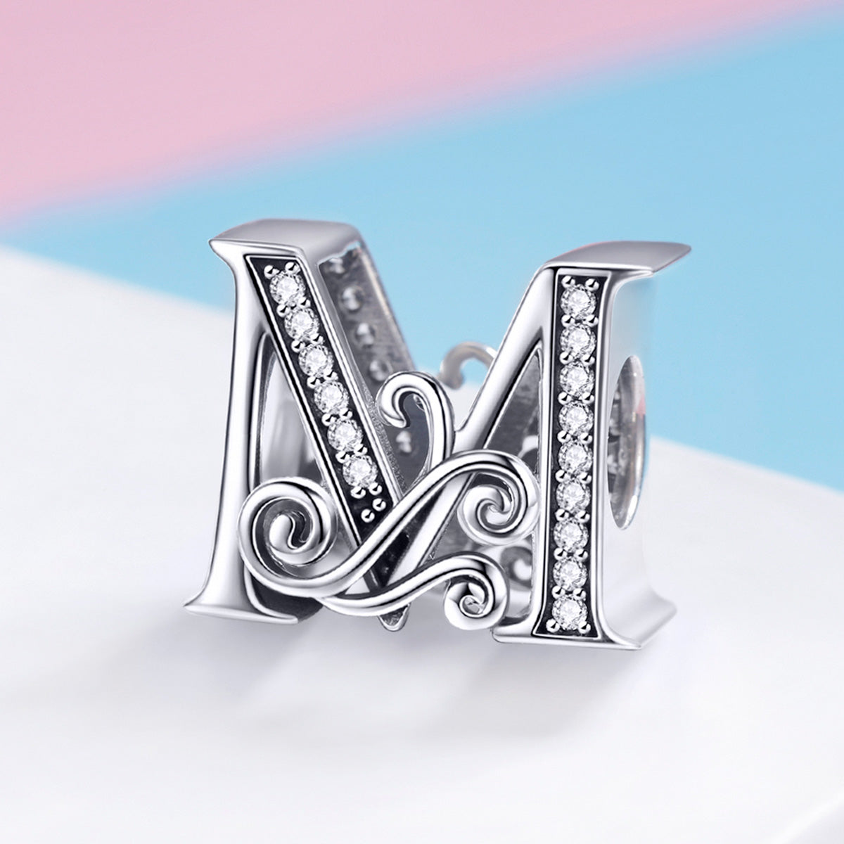 Fancy Letter M Charm