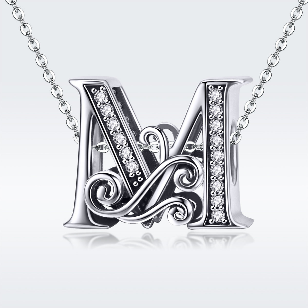 Fancy Letter M Charm