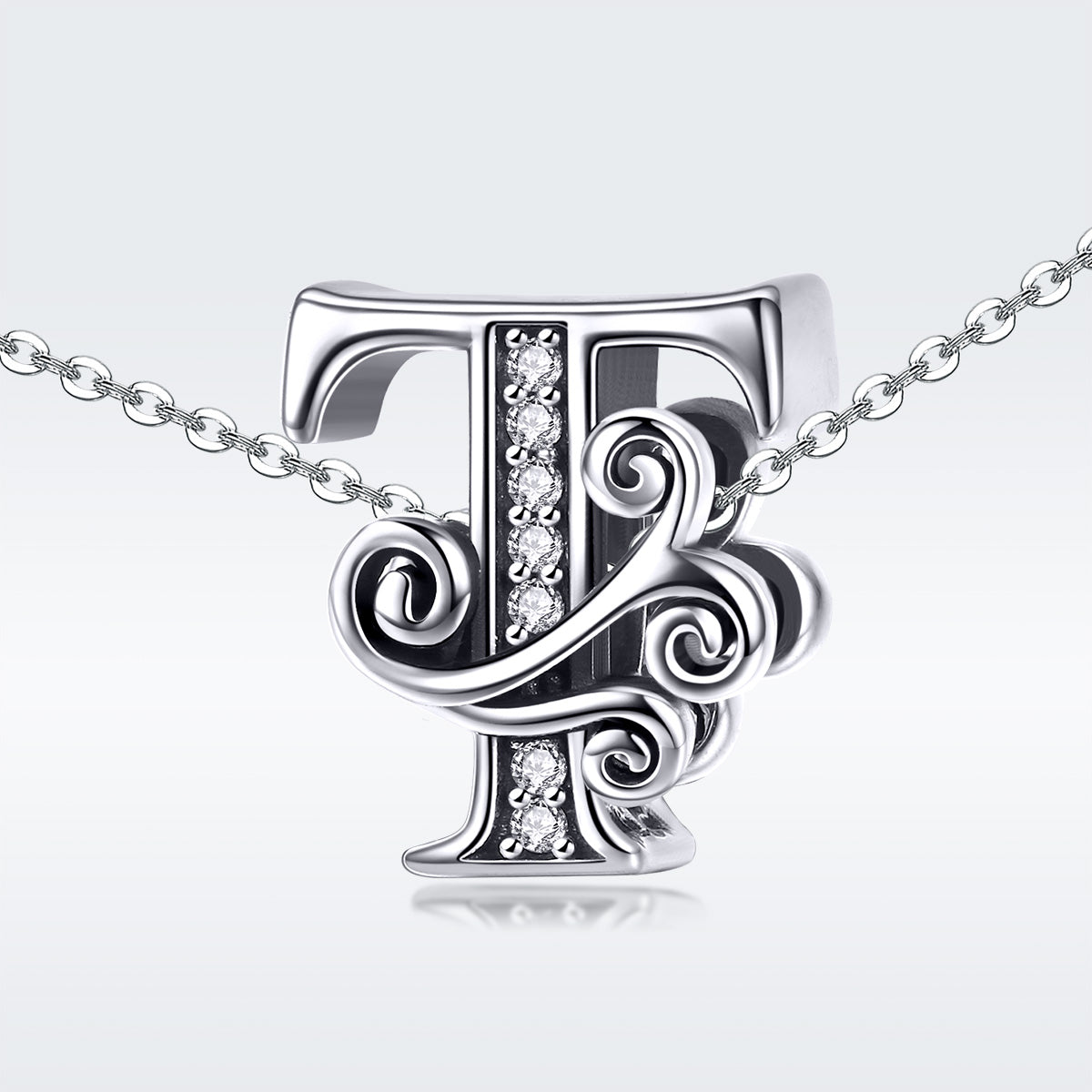 Fancy Letter T Charm