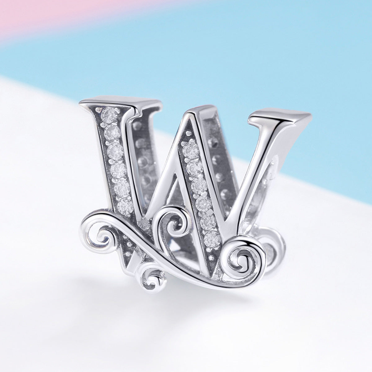 Fancy Letter W Charm