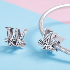 Fancy Letter W Charm