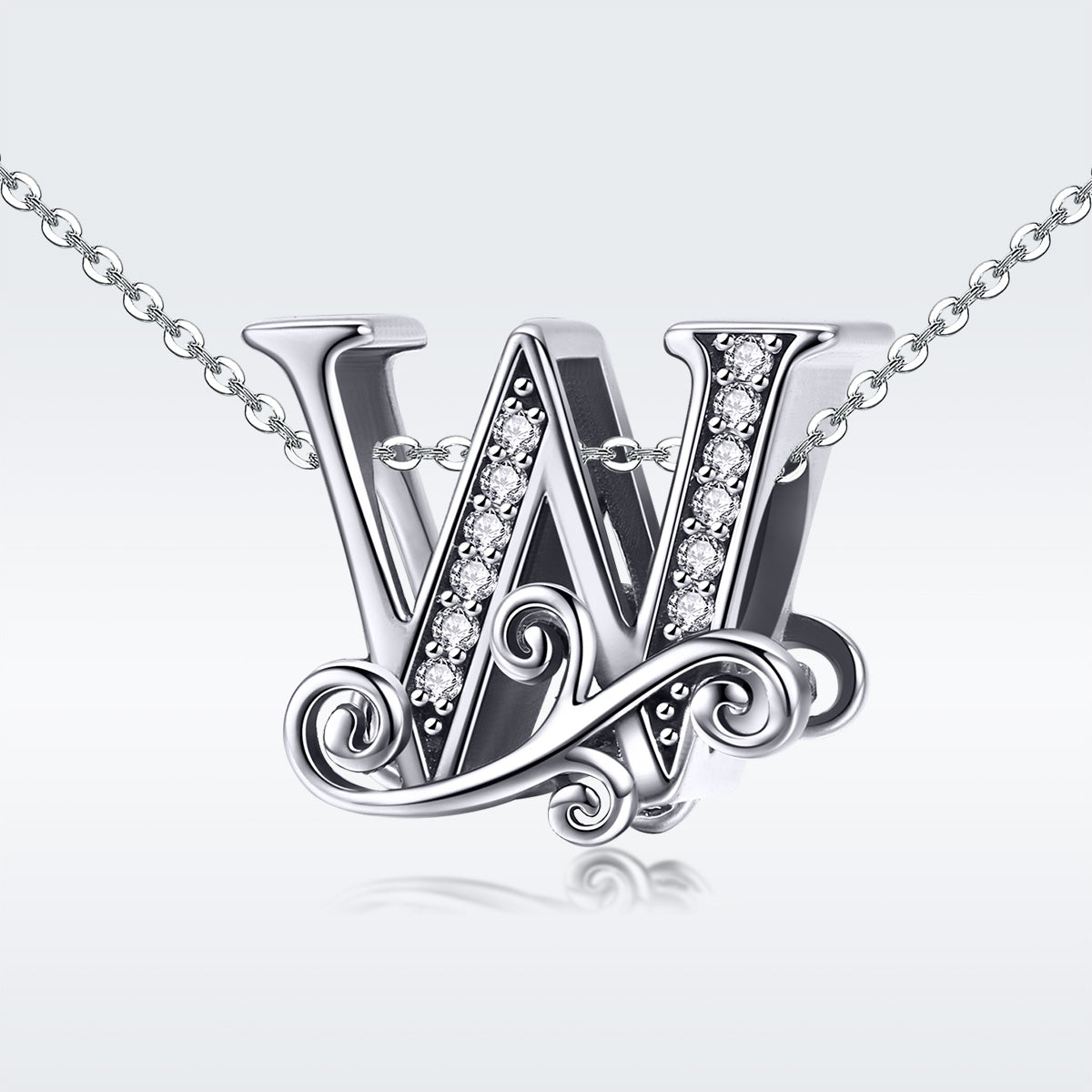 Fancy Letter W Charm