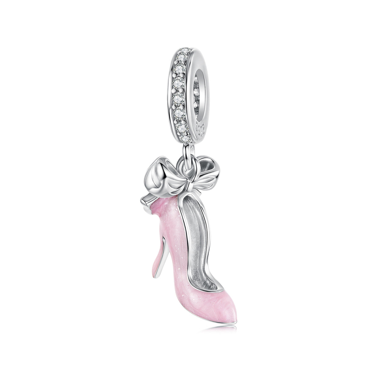 Pink High Heel Pendant Charm