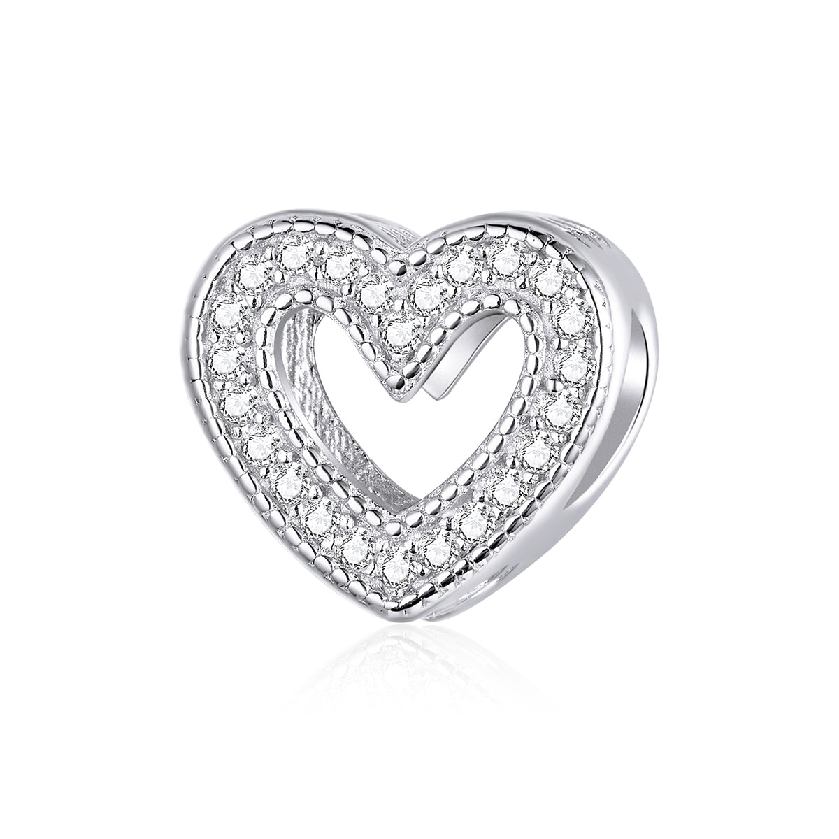 CZ Heart Charm