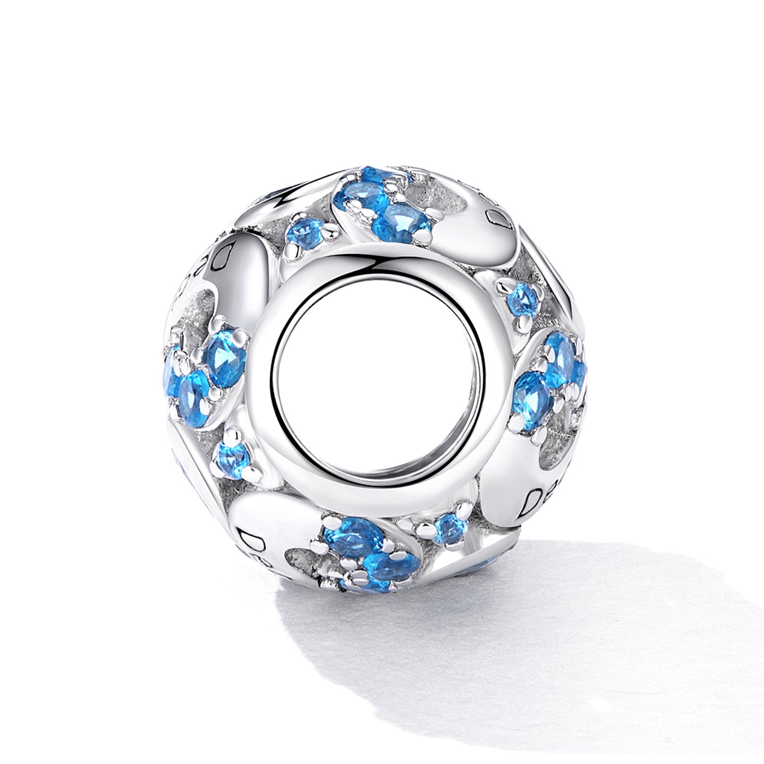 December Infinity Birthstone Charm