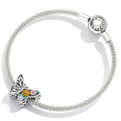 Floral Butterfly Charm