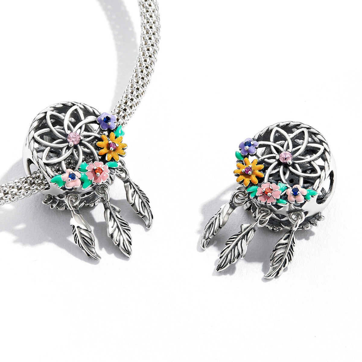 Floral Dreamcatcher Charm