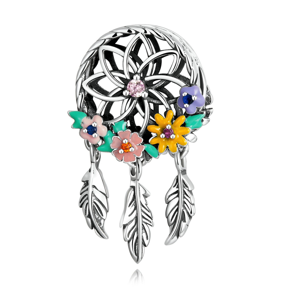 Floral Dreamcatcher Charm