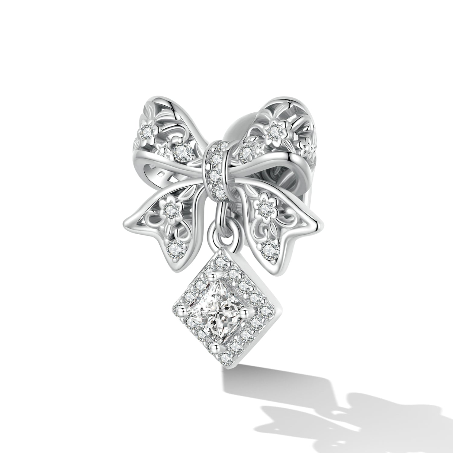 CZ Bow Charm