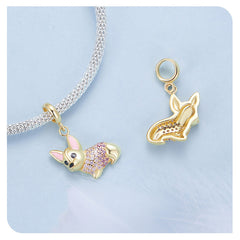 Gold Corgi Dangle Charm