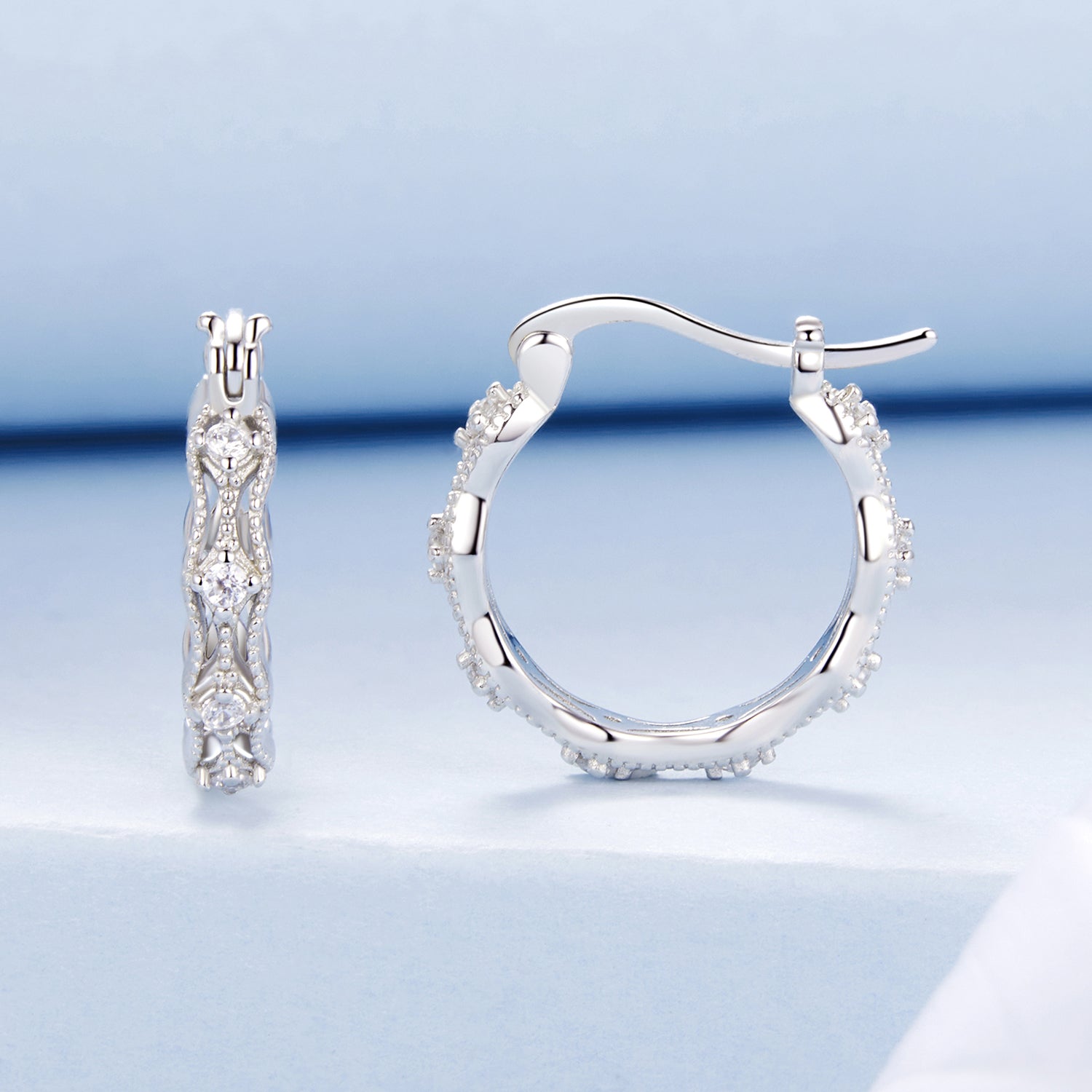 Lace Hoop Earrings