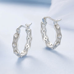 Lace Hoop Earrings
