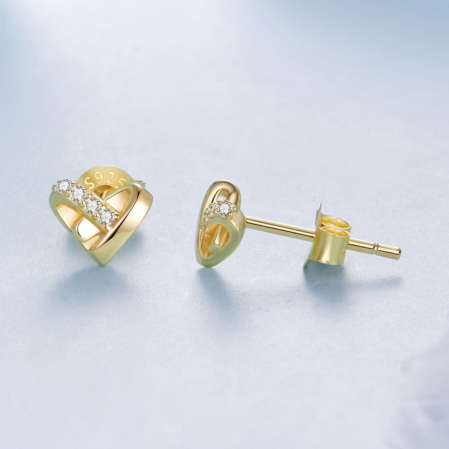 Heart Stud Earrings