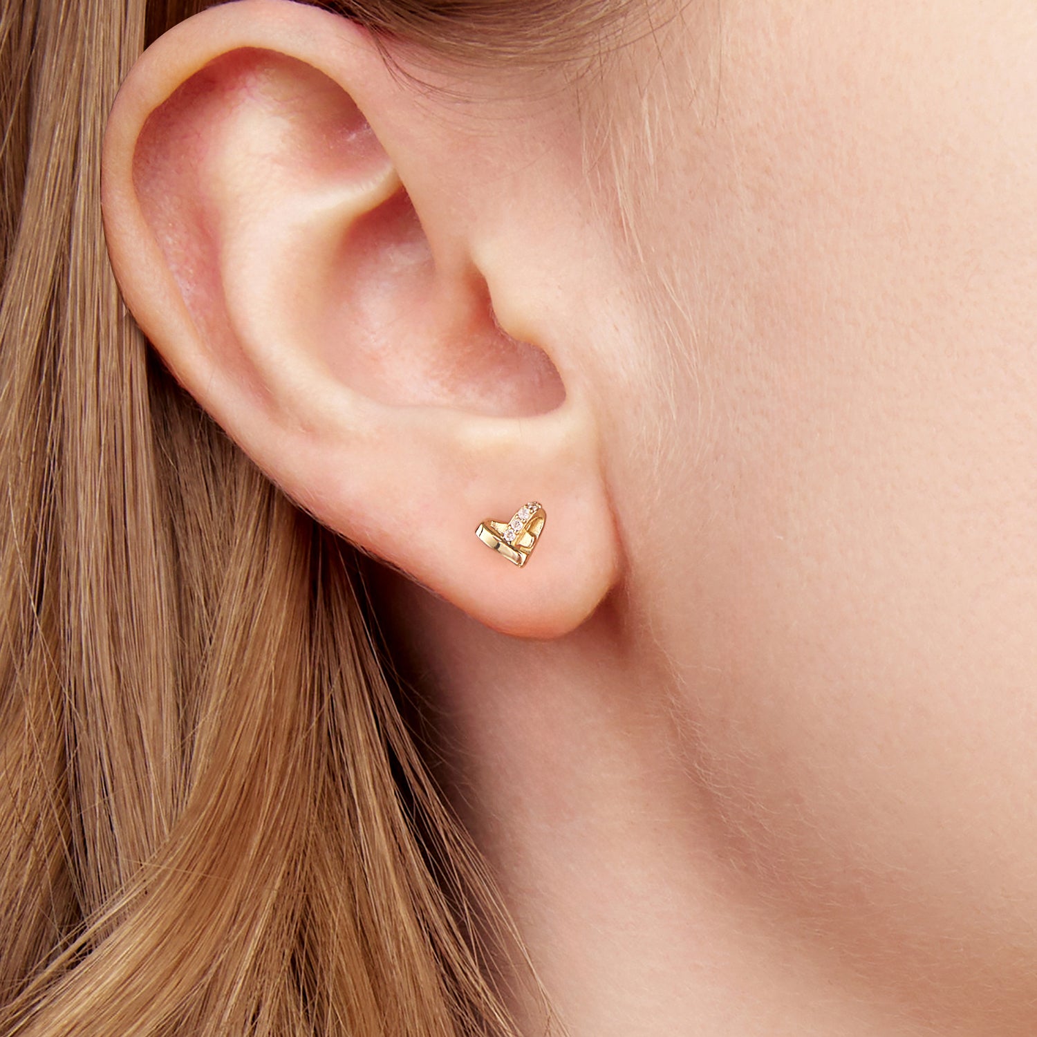 Heart Stud Earrings
