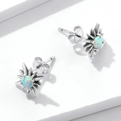 Opal Starburst Stud Earrings