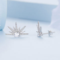 Glam Starburst Stud Earrings