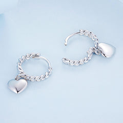 Twisted Heart Drop Earrings