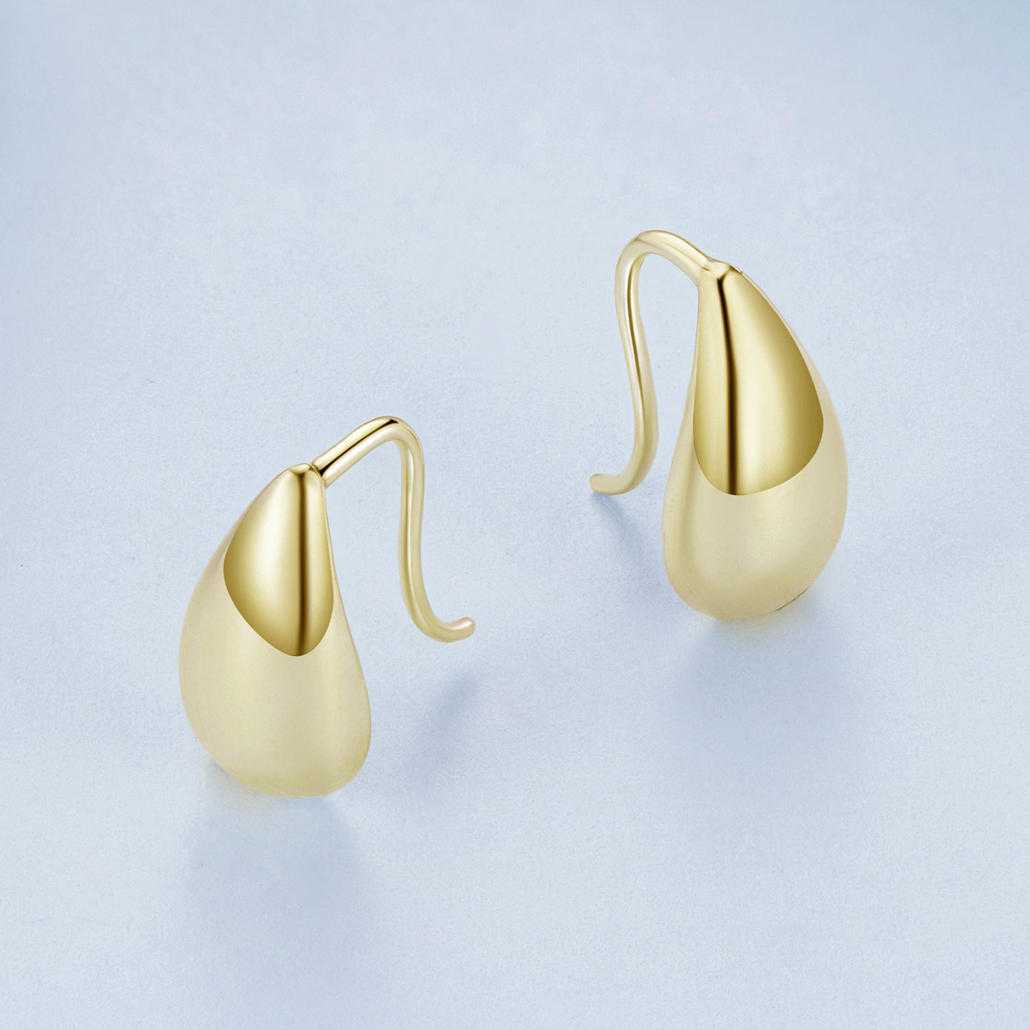 Gold Tear Drop Earrings