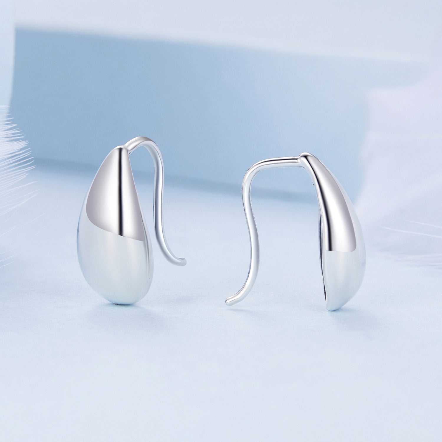 Silver Tear Drop Earrings