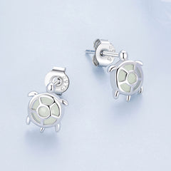 Glow-In-The-Dark Turtle Stud Earrings