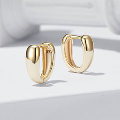 Chunky Gold Hoop Earrings