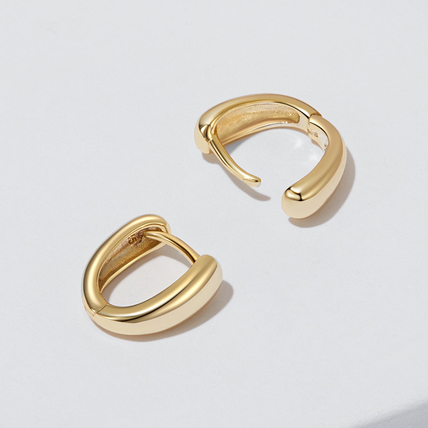 Chunky Gold Hoop Earrings