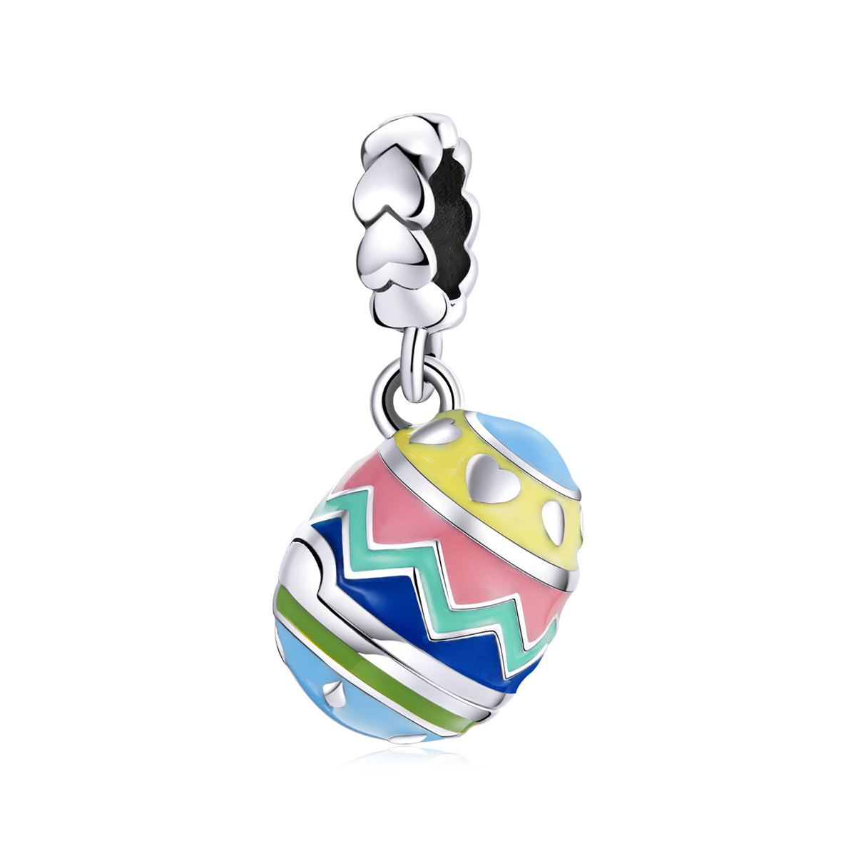 Colourful Easter Egg Dangle Charm