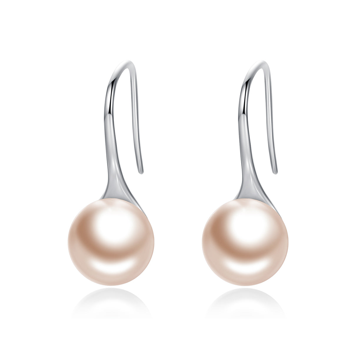 Golden Long Pearl Drop Earrings