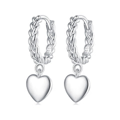 Twisted Heart Drop Earrings