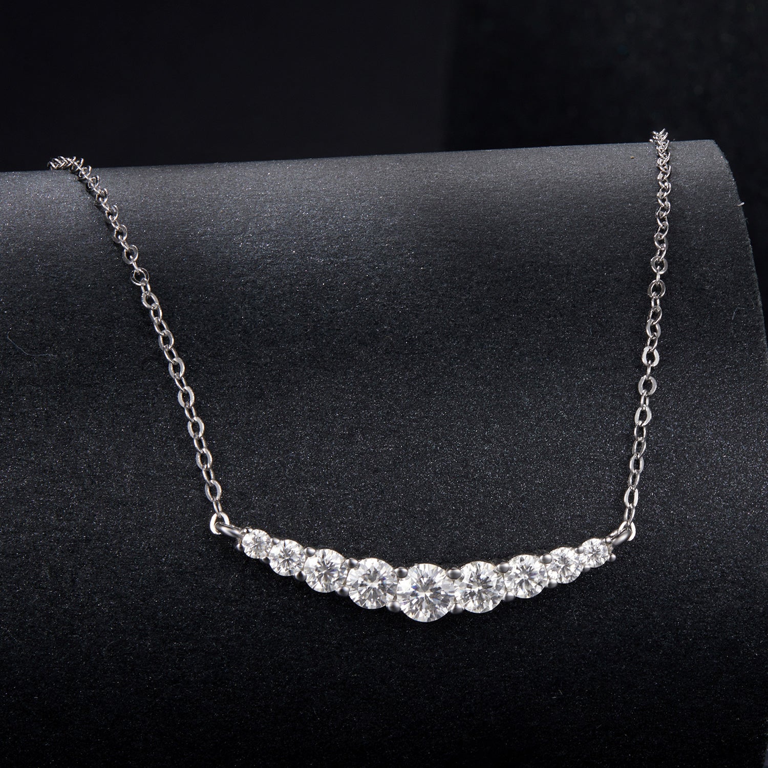 Vintage Moissanite Pendant Necklace