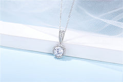 Flower Moissanite Pendant Necklace