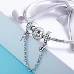 Lock and Key Charm Safety Chain