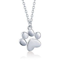 Paw Print Pendant Necklace