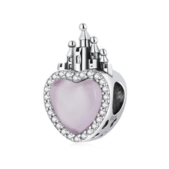 Princess Castle Heart Charm