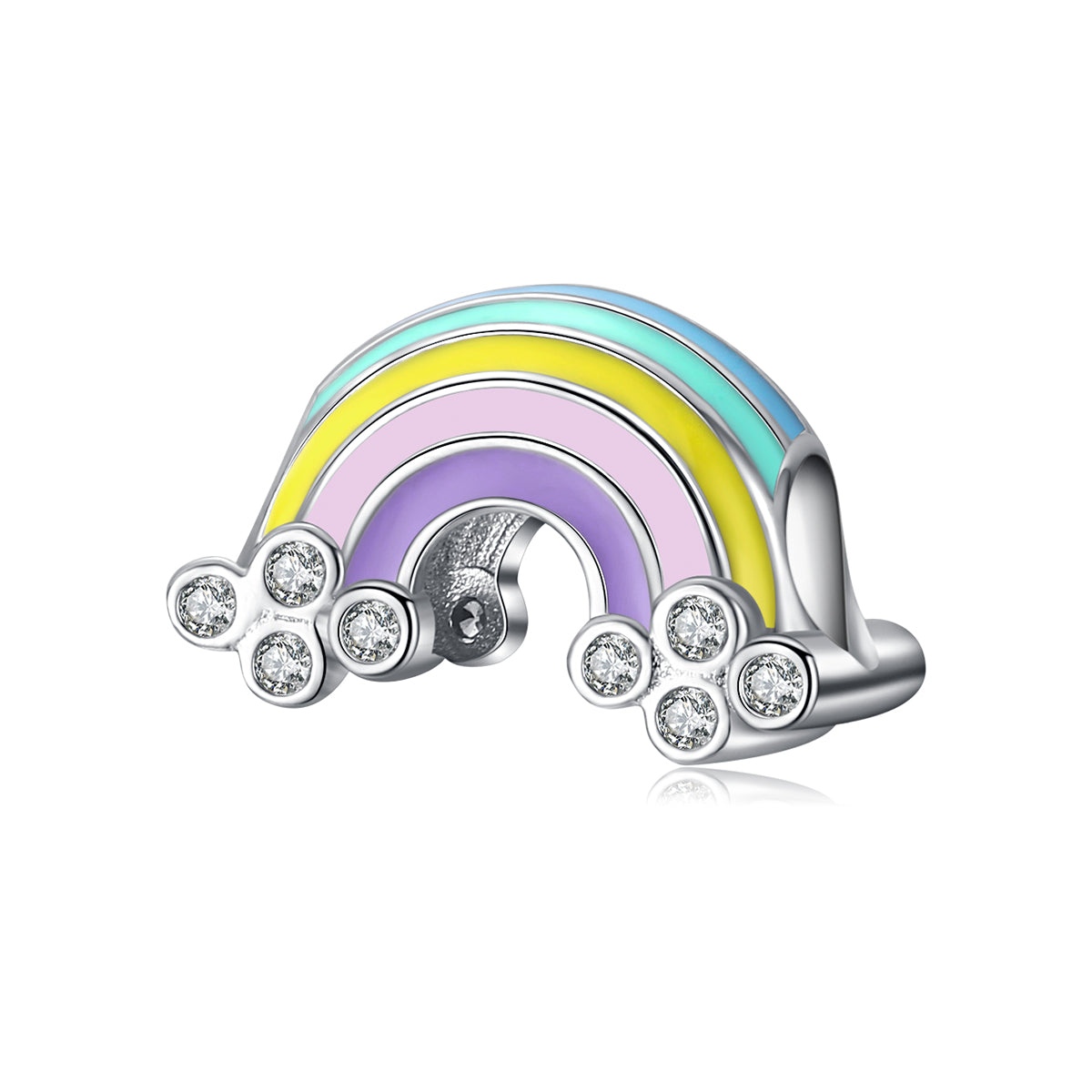 Rainbow With Clouds Charms