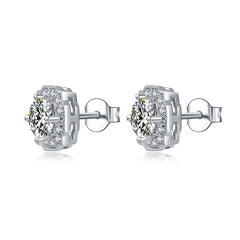 Royal Moissanite Stud Earrings