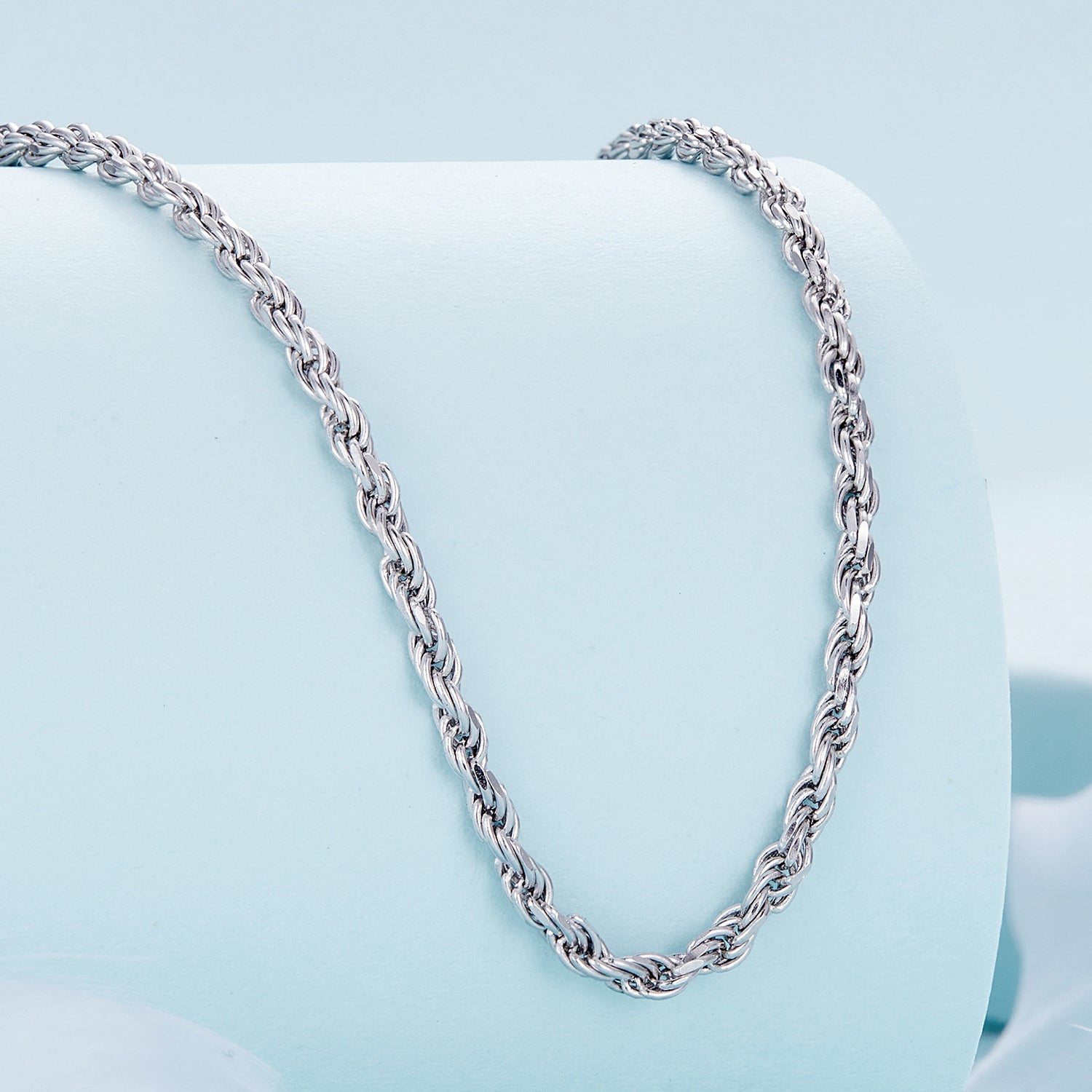 Twisted Silver Necklace