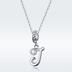 Letter J Pendant Charm - Lullaboo