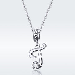 Letter T Pendant Charm - Lullaboo