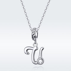 Letter U Pendant Charm - Lullaboo