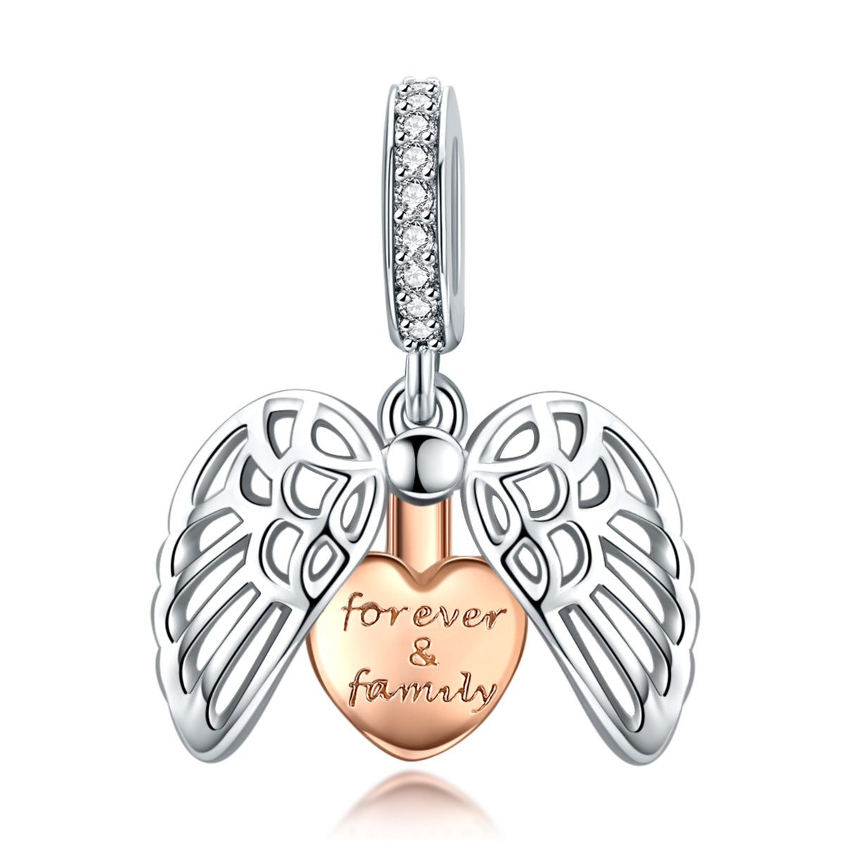 Guardian Wings Forever Family Charm