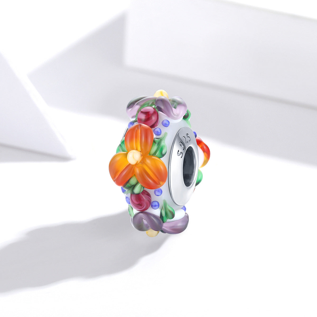 Floral Glass Bead