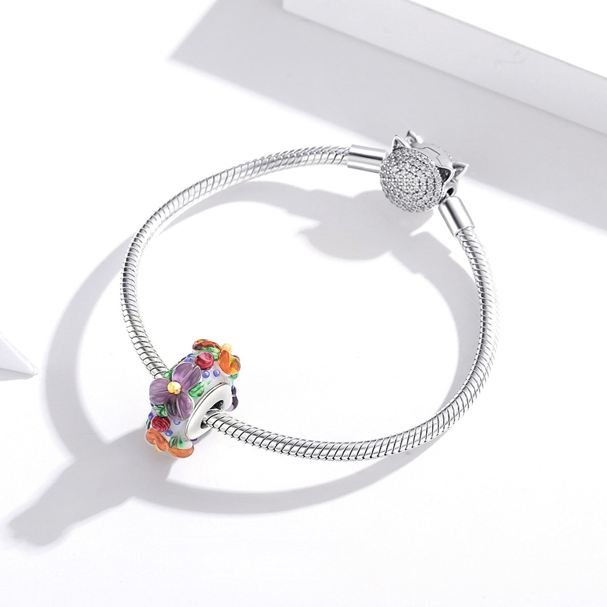 Floral Glass Bead
