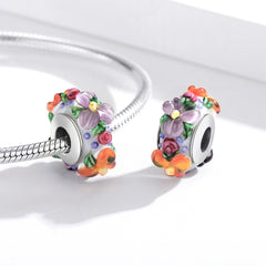 Floral Glass Bead