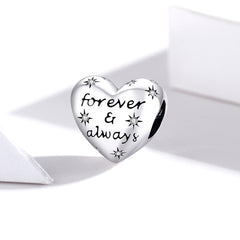 Forever & Always Heart Charm