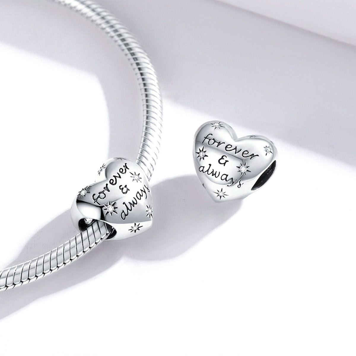 Forever & Always Heart Charm